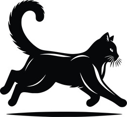 cat silhouette vector