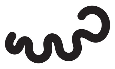 Obraz premium Wavy Squiggle Element. Squiggle doodle. isolated on white background. Vector illustration. EPS 10
