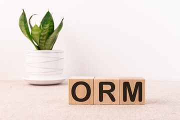 ORM Online Reputation Management concept on cubes