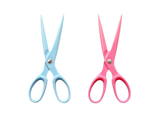Kids scissors isolated on transparent background