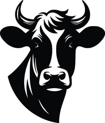 cow silhouette vector easy to use