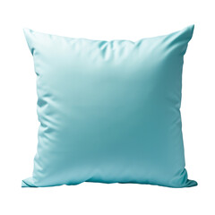 light blue sofa pillow isolated on transparent background