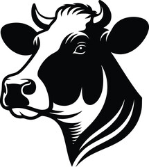 cow silhouette vector easy to use