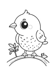 Animal coloring book page 