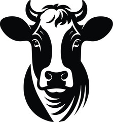 cow silhouette vector easy to use