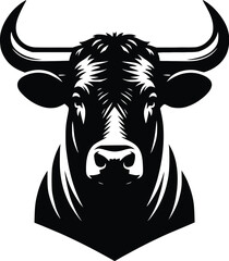 cow silhouette vector easy to use