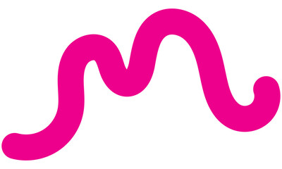 Wavy Squiggle Element. Squiggle doodle.  isolated on white background. Vector illustration. EPS 10