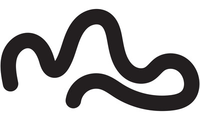 Fototapeta premium Wavy Squiggle Element. Squiggle doodle. isolated on white background. Vector illustration. EPS 10