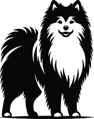 dog breed silhouette  