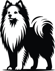 dog breed silhouette  