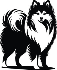 Obraz premium dog breed silhouette 
