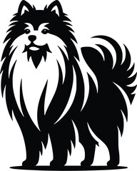 dog breed silhouette  