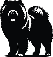 dog breed silhouette  