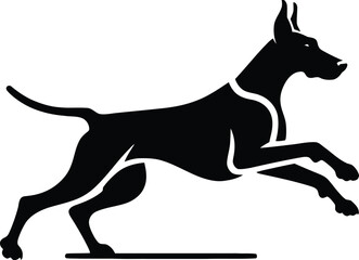 dog breed silhouette  