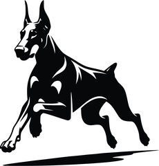 dog breed silhouette  
