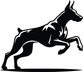 dog breed silhouette  