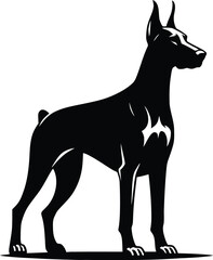 dog breed silhouette  