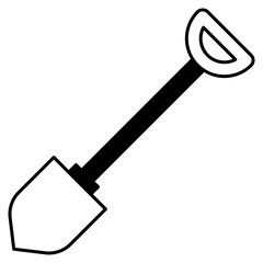 shovel icon illustration