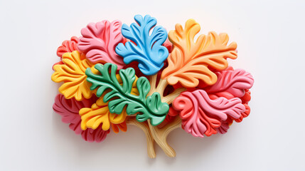 Colorful Brain Model Depicting Creativity and Diversity in Thought