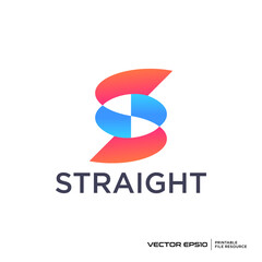 Fototapeta premium Letter S logo vector design