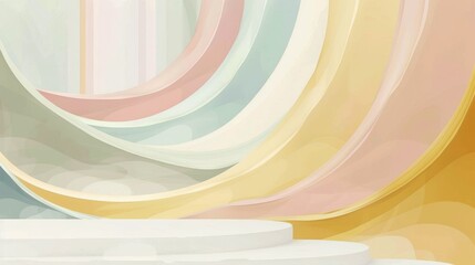 Stylized Abstract Background / Wallpaper: A Vision of Creativity and Innovation - obrazy, fototapety, plakaty