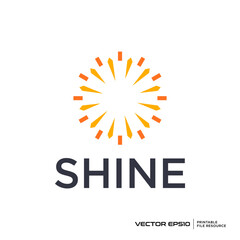 Abstract Firework logo vector design