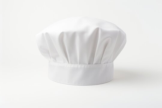 white chef's hat for mockup on white background