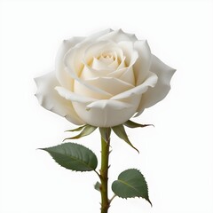 yellow  rose isolated on white