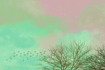 background with tree