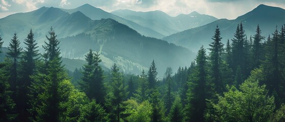Mountainous Forest Landscape
