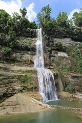 Fototapeta premium Tallest waterfalls in Bohol - Can-Umantad Falls, Philippines