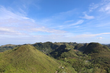 Fototapeta premium The Chocolate Hills are a geological formation in the Bohol province of the Philippines