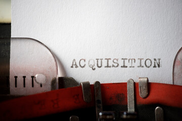 Acquisition concept view