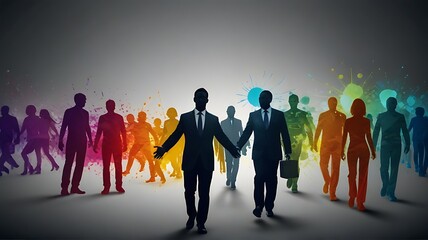 group of people in a circle