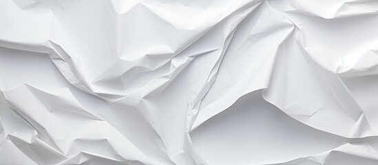 The white crumpled paper has a texture reminiscent of recycled paper and provides ample copy space for text