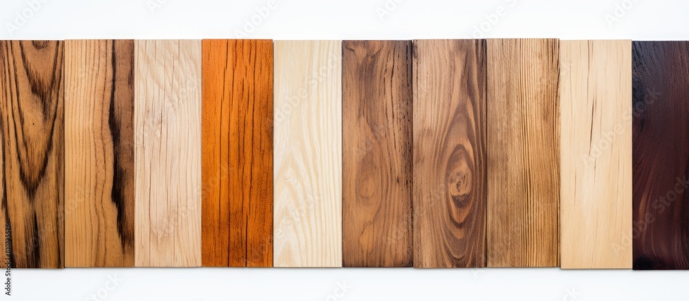 Poster a copy space image of a wooden texture set against a clean white backdrop