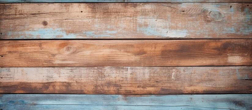 Shabby wooden boards create an abstract background with texture in this photo providing ample copy space