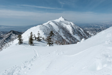 冬山の風景