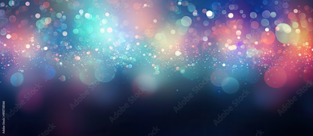 Poster an abstract background with a mesmerizing display of bokeh lights perfect for copy space images