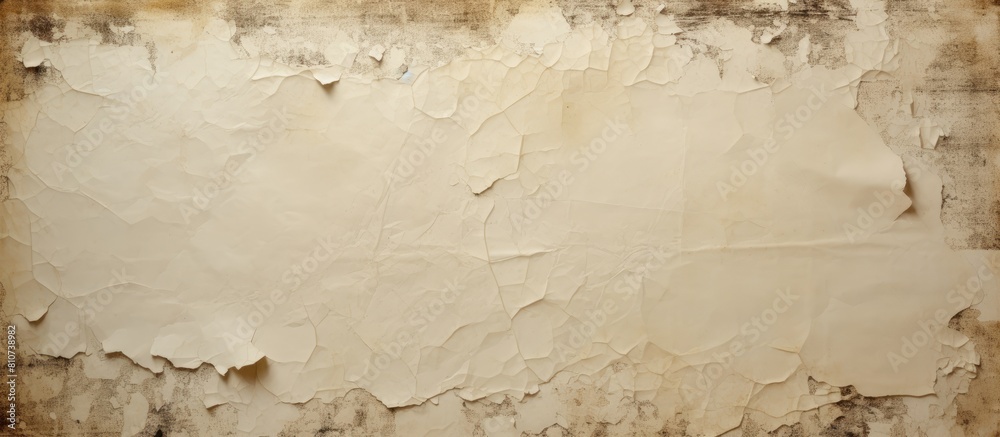 Aufkleber an aged and torn paper background with a textured appearance offers ample copy space for images