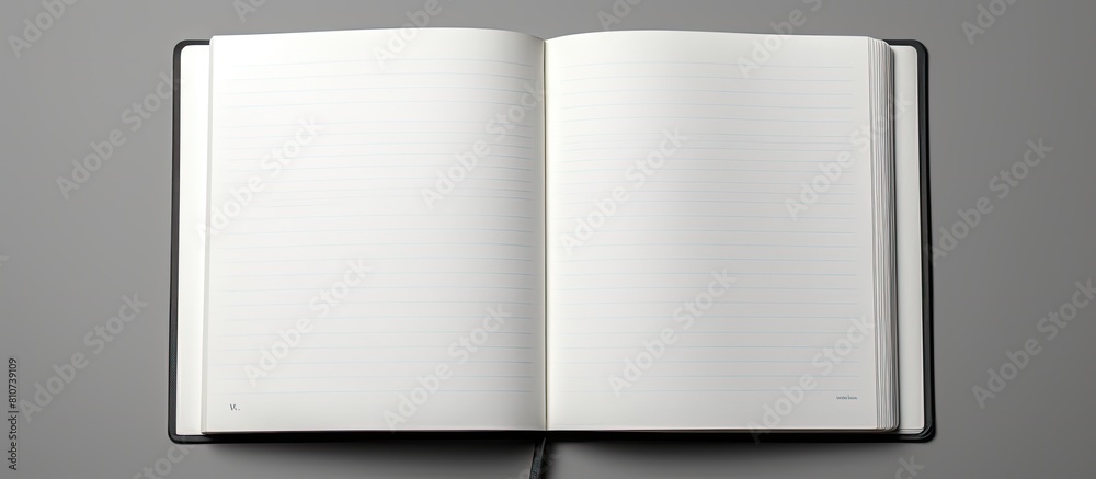 Aufkleber a notebook with an opened page clear and ready for content offering ample space for writing or drawi