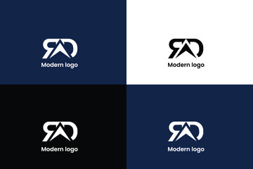 letter r logo, letter rd company logo, letter pd company logo, letter rd and direction icon logo, compass icon logo, logomark
