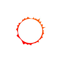 Abstract Sun logo vector design