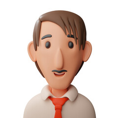 Manager avatar 3d illustration