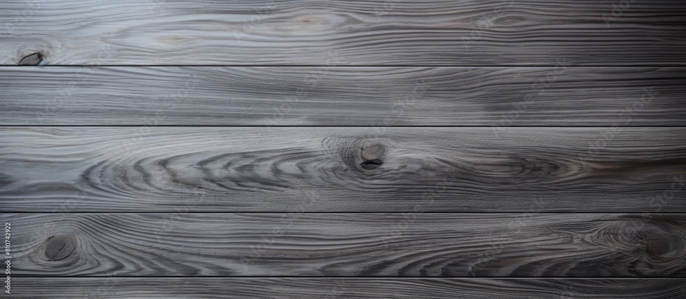 Poster A top view of a textured gray wood table perfect for a background image with copy space