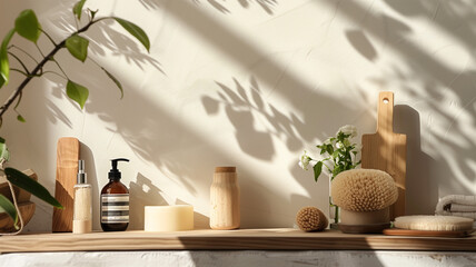 Serene Bathroom Aesthetics with Eco-Friendly Products