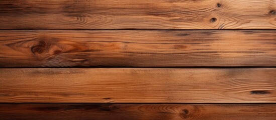 Fototapeta premium Wooden surface with space for text Plank background for creative design or inscription Timber backdrop with copy space image Made from natural materials