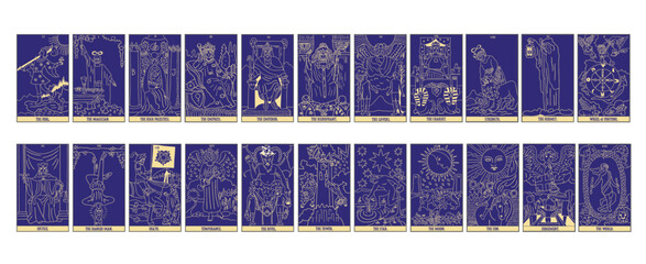 タロットカード　22枚セット（大アルカナ）