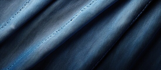 Fototapeta premium A copy space image of denim clothing showcasing the fabric s texture including visible seams