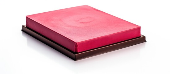 A stamp pad with a stamper on a white isolated background copy space image available